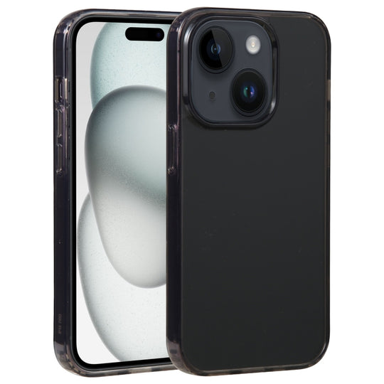 For iPhone 15 Plus GEBEI Acrylic Phone Case(Transparent Black)