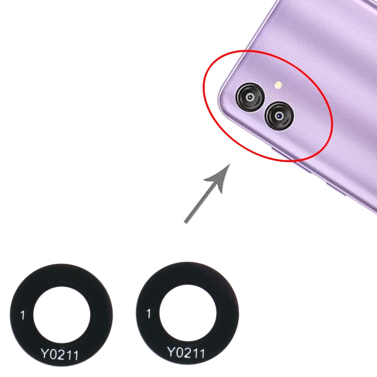 For Samsung Galaxy F04 SM-E045F 10set Back Camera Lens - Camera Series by buy2fix | Online Shopping UK | buy2fix