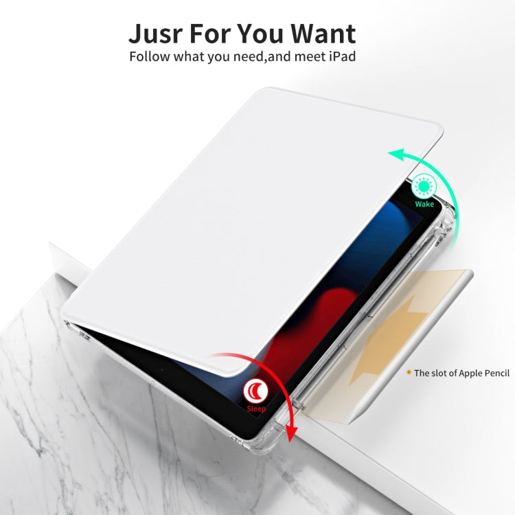 For iPad Pro 9.7 / 9.7 2018 / 2017 360 Rotation Detachable Clear Acrylic Leather Tablet Case(Grey) - iPad 9.7 (2018) & (2017) Cases by buy2fix | Online Shopping UK | buy2fix