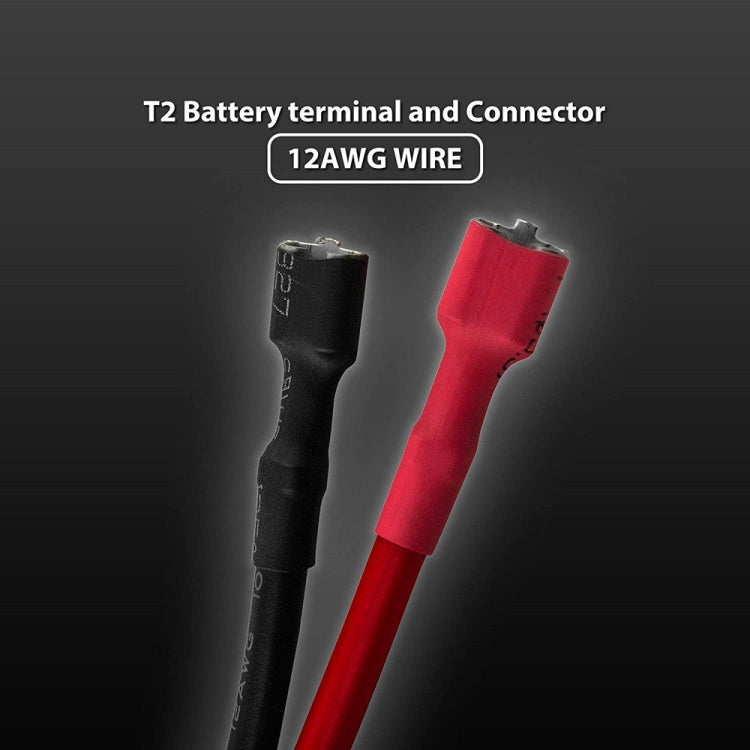 Battery Connector Extension Cable with Red 2 Pin Connector - DIY Cables by buy2fix | Online Shopping UK | buy2fix