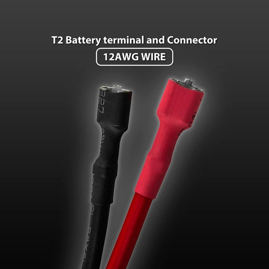 Battery Connector Extension Cable with Red 2 Pin Connector - DIY Cables by buy2fix | Online Shopping UK | buy2fix