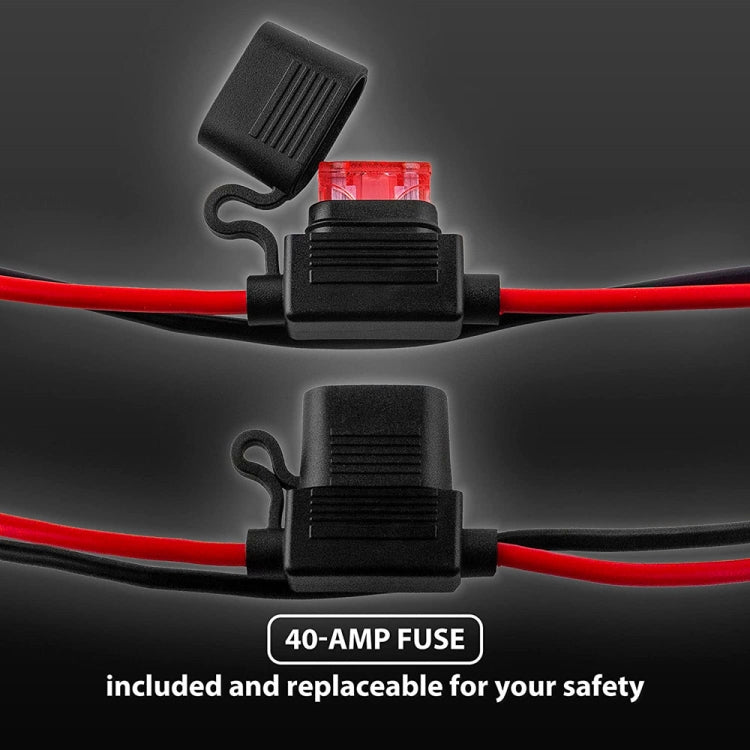 Battery Connector Extension Cable with Red 2 Pin Connector - DIY Cables by buy2fix | Online Shopping UK | buy2fix