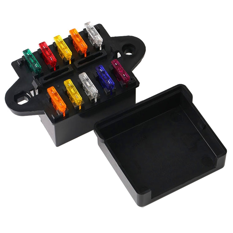 BX2101-1 Car 10 Ways Fuse Box - Fuse by buy2fix | Online Shopping UK | buy2fix