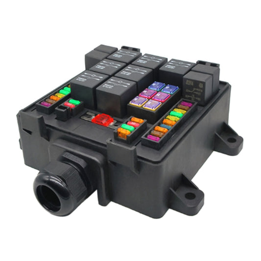 12V 4 Pin Car RV Waterproof Fuse Relay Box Car Modified Multi-Light Control Fuse Box - Fuse by buy2fix | Online Shopping UK | buy2fix