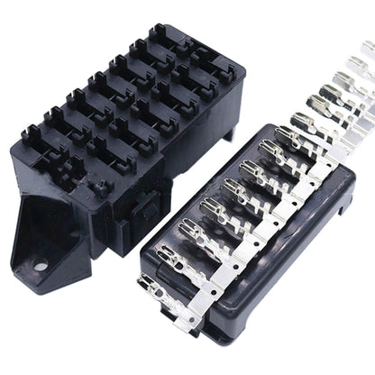 BX2141A-1 Car Modified Multi-Way Fuse Box 14 Ways Dual Row Fuse Holder - Fuse by buy2fix | Online Shopping UK | buy2fix