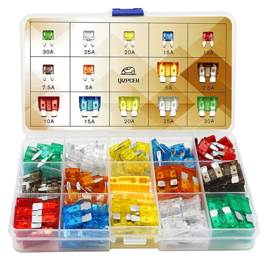 140pcs / Set Car Fuse Set Portable Standard & Mini Fuses