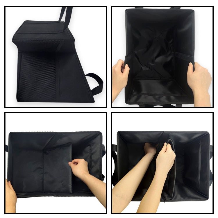 Oxford Cloth Multifunctional Foldable Large Capacity Car Trunk Storage Box(Black) by buy2fix