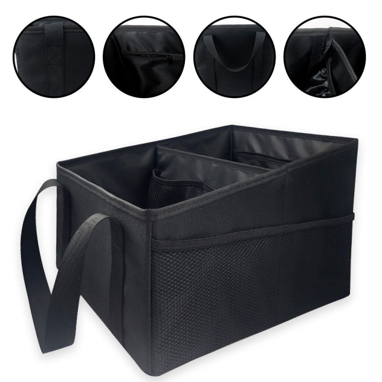 Oxford Cloth Multifunctional Foldable Large Capacity Car Trunk Storage Box(Black) by buy2fix