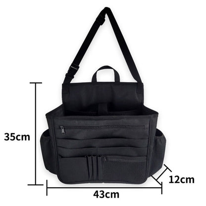 Portable Large Capacity Car Seat Back Storage Bag(Black) by buy2fix