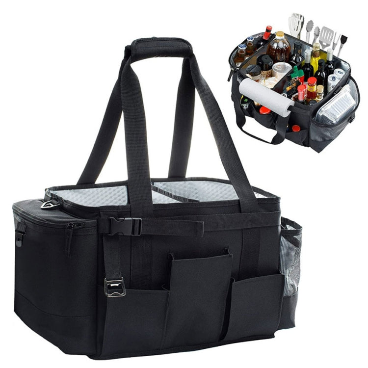 Foldable and Portable Outdoor Car Camping Picnic Storage Bag(Black) by buy2fix