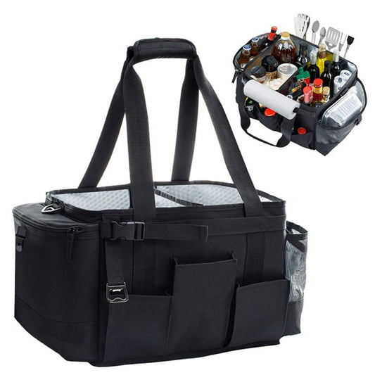 Foldable and Portable Outdoor Car Camping Picnic Storage Bag(Black) by buy2fix