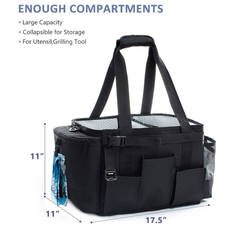 Large Foldable and Portable Outdoor Car Camping Picnic Storage Bag(Grey) by buy2fix