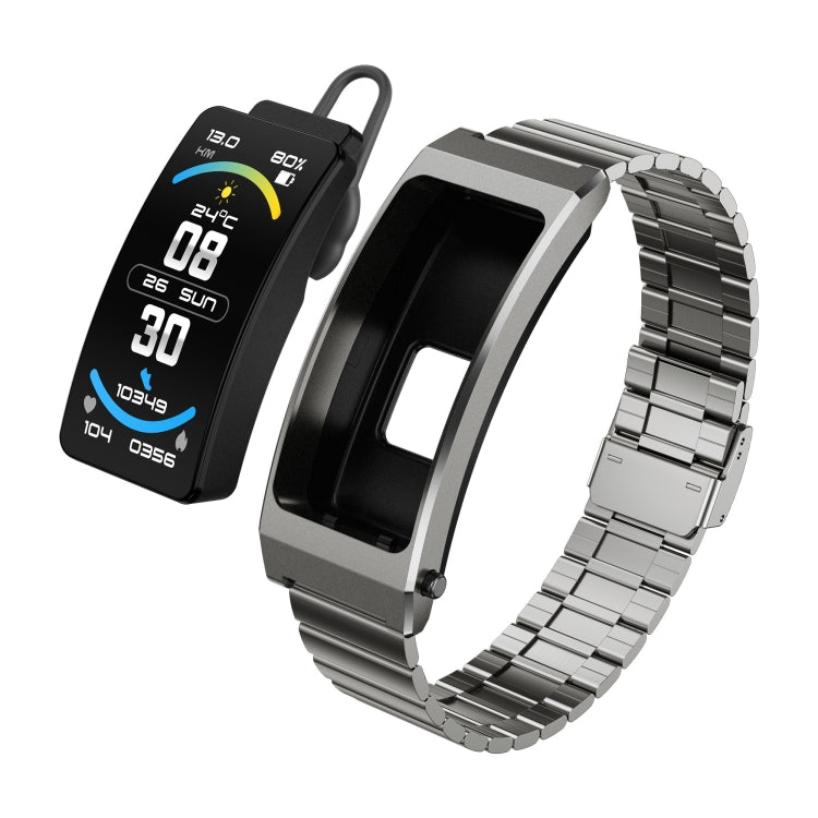 K7 1.14 inch TFT Screen Smart Call Bracelet, BT Call / Heart Rate / Blood Pressure / Blood Oxygen, Strap:Steel Strap(Tarnish) by buy2fix