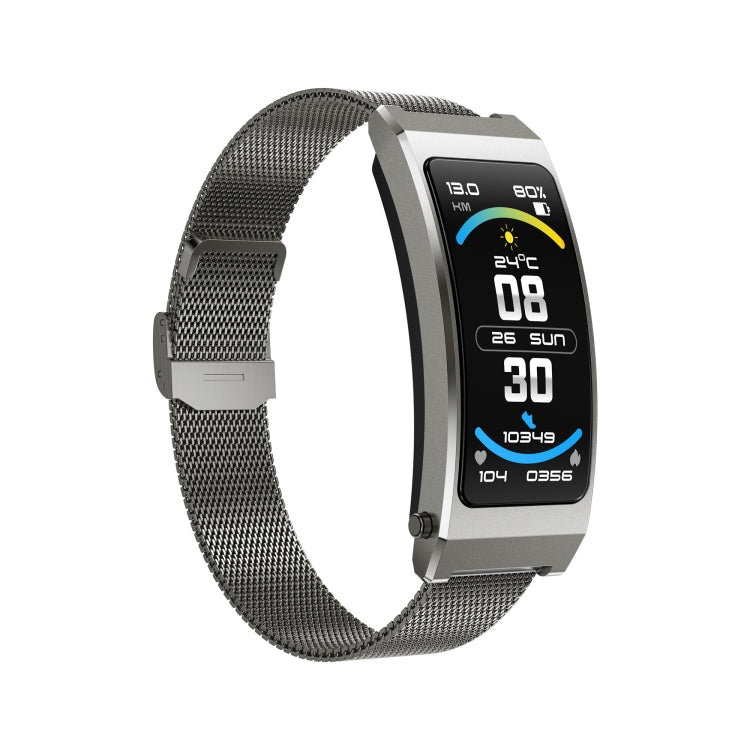 K7 1.14 inch TFT Screen Smart Call Bracelet, BT Call / Heart Rate / Blood Pressure / Blood Oxygen, Strap:Milanese Steel Strap(Tarnish) by buy2fix
