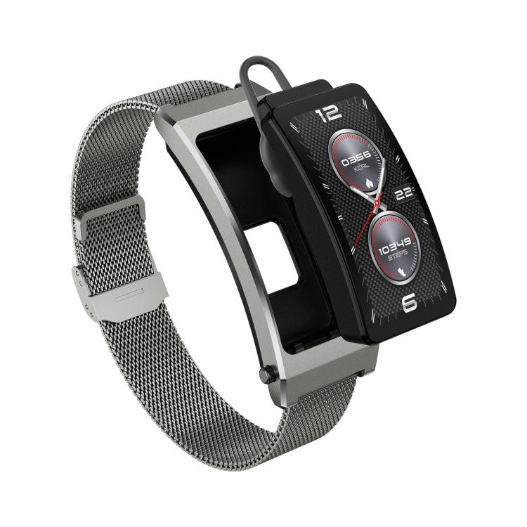 K7 1.14 inch TFT Screen Smart Call Bracelet, BT Call / Heart Rate / Blood Pressure / Blood Oxygen, Strap:Milanese Steel Strap(Tarnish) by buy2fix