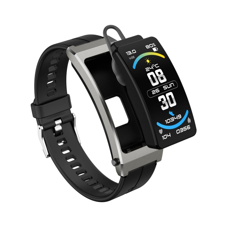 K7 1.14 inch TFT Screen Smart Call Bracelet, BT Call / Heart Rate / Blood Pressure / Blood Oxygen, Strap:Silicone Strap(Tarnish) by buy2fix