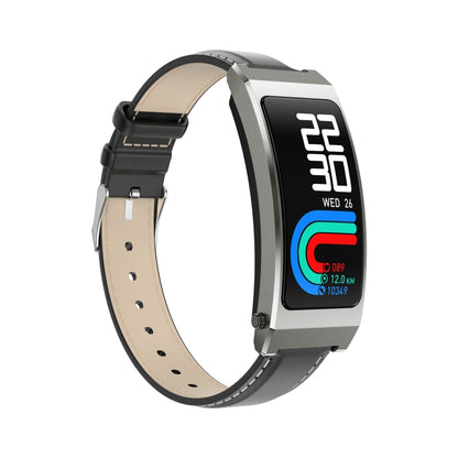 K7 1.14 inch TFT Screen Smart Call Bracelet, BT Call / Heart Rate / Blood Pressure / Blood Oxygen, Strap:Leather Strap(Tarnish) by buy2fix