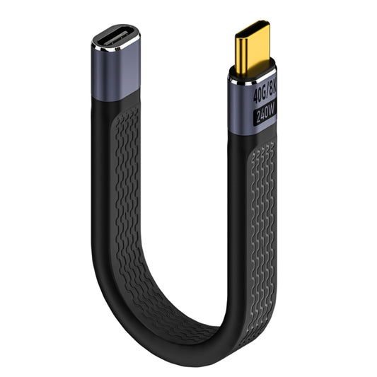240W 40Gbps USB-C / Type-C Male to USB-C / Type-C Female Flexible Board Data Cable by buy2fix