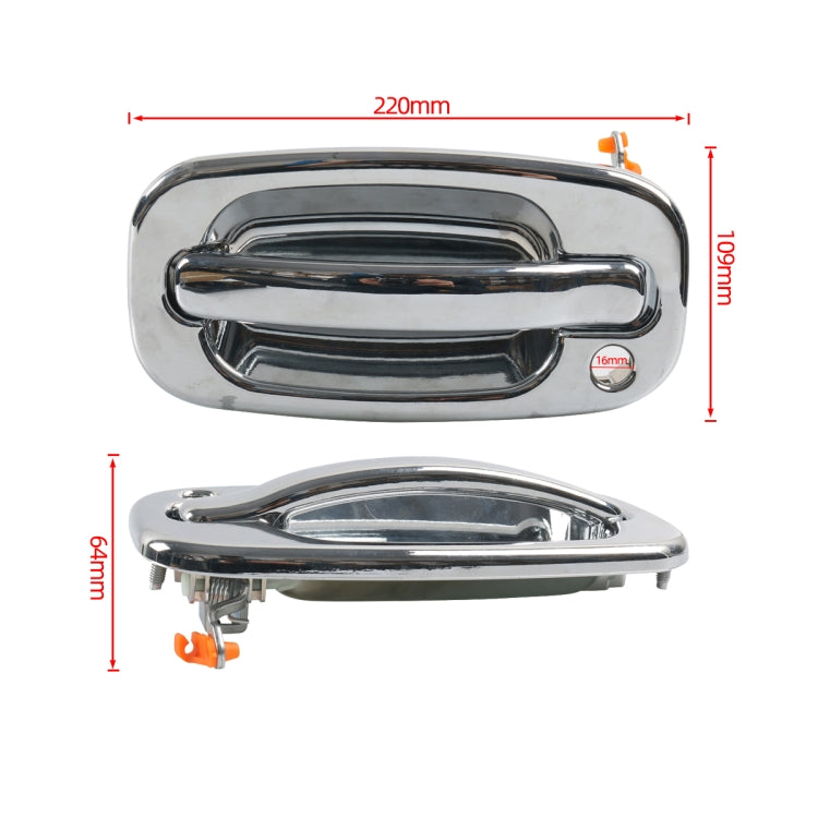 A8385-01 Car Front Left Electroplated Outside Door Handle for Chevrolet / GMC 15034985 FL - Door Handles by buy2fix | Online Shopping UK | buy2fix