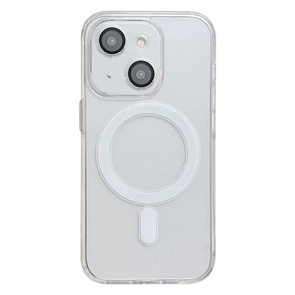 For iPhone 14 Plus Acrylic MagSafe Magnetic Lens Film Protection Phone Case(Transparent) - iPhone 14 Plus Cases by buy2fix | Online Shopping UK | buy2fix