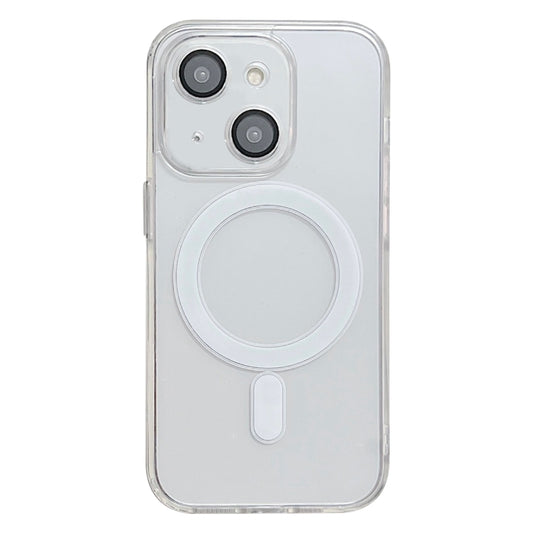 For iPhone 14 Acrylic MagSafe Magnetic Lens Film Protection Phone Case(Transparent) - iPhone 14 Cases by buy2fix | Online Shopping UK | buy2fix