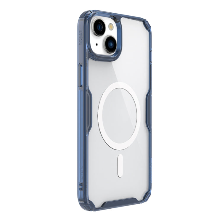 For iPhone 15 NILLKIN Ultra Clear Magsafe PC + TPU Phone Case(Blue) - iPhone 15 Cases by NILLKIN | Online Shopping UK | buy2fix