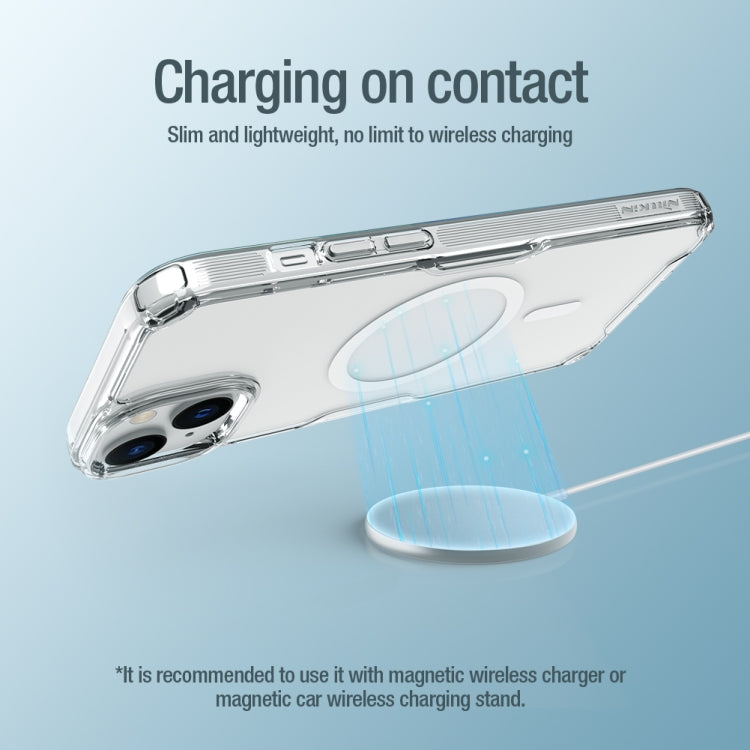 For iPhone 15 NILLKIN Ultra Clear Magsafe PC + TPU Phone Case(Blue) - iPhone 15 Cases by NILLKIN | Online Shopping UK | buy2fix