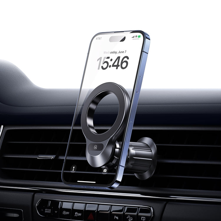 USAMS US-ZJ075 Magnetic Car Air Vent Phone Holder(Black) - Universal Car Holders by USAMS | Online Shopping UK | buy2fix