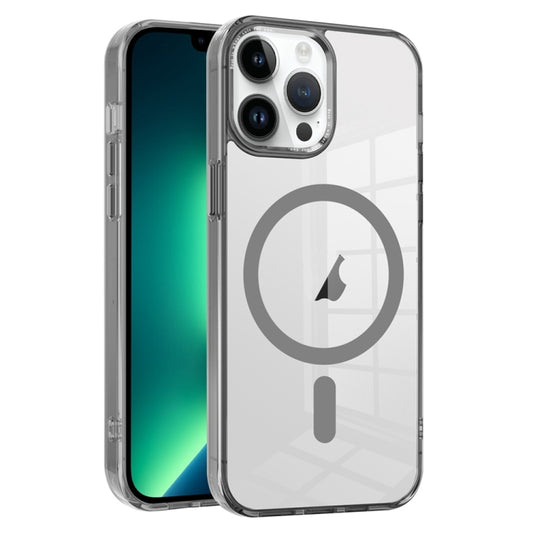 For iPhone 13 Pro Ice Color Magnetic Series TPU Hybrid Acrylic Magsafe Phone Case(Grey) - iPhone 13 Pro Cases by buy2fix | Online Shopping UK | buy2fix