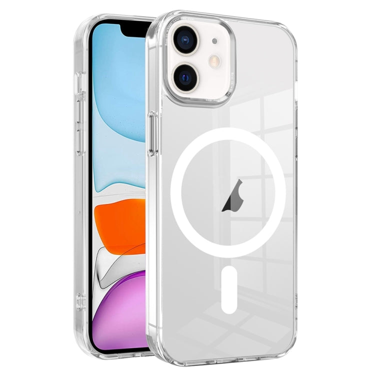 For iPhone 11 Ice Color Magnetic Series TPU Hybrid Acrylic Magsafe Phone Case(Transparent) by buy2fix
