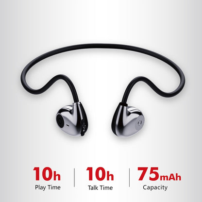 Hileo Hi72 Wireless Bluetooth Hanging Neck Earphone(Black) - Sport Earphone by Hileo | Online Shopping UK | buy2fix