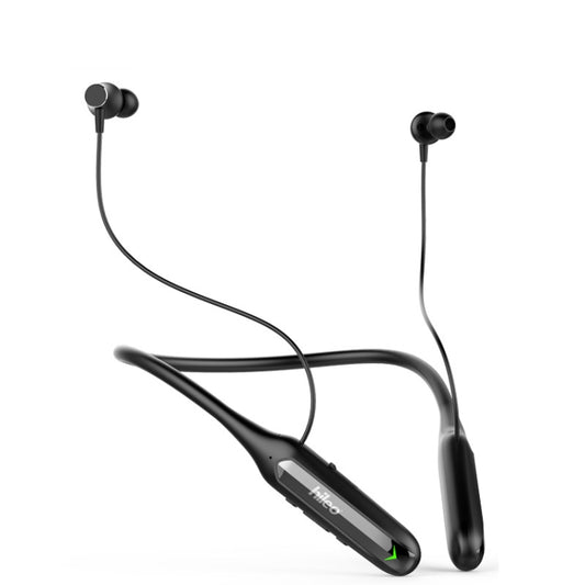 Hileo Hi75 Wireless Bluetooth Hanging Neck In-ear Sports Earphone(Black) - Sport Earphone by Hileo | Online Shopping UK | buy2fix