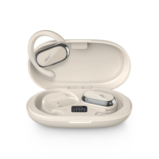 Hileo Hi92 LED Display TWS Wireless Bluetooth IPX5 Waterproof Noise Reduction Earphone(White)