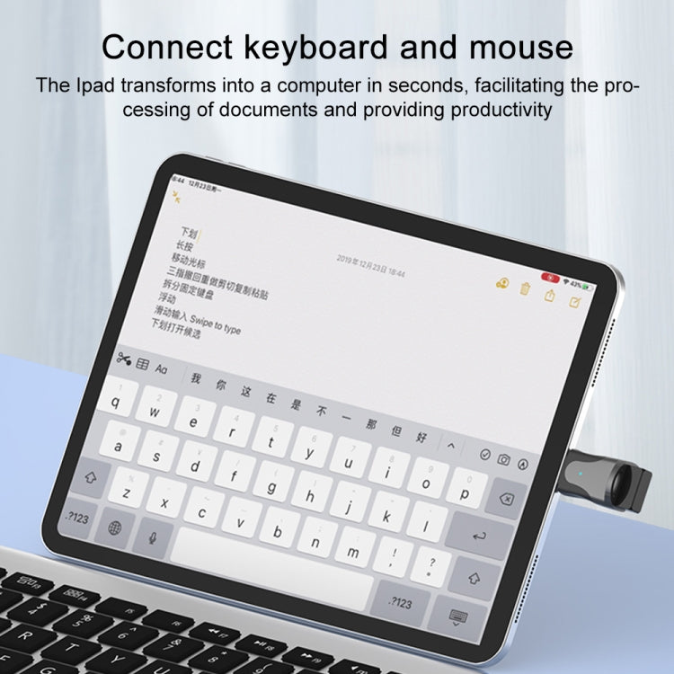 USB to 8 Pin Multifunction OTG Apapter(Light Gold) by buy2fix