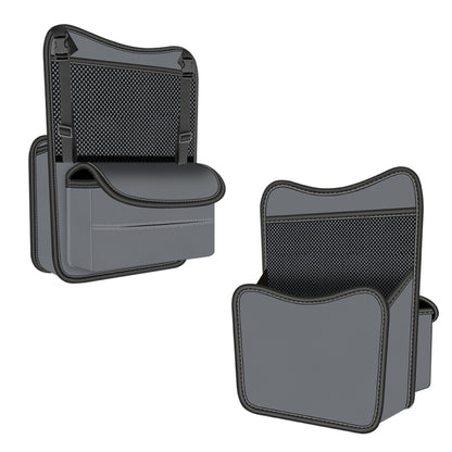 3054 Napa Texture Leather Car Center Console Storage Bag(Grey) by buy2fix