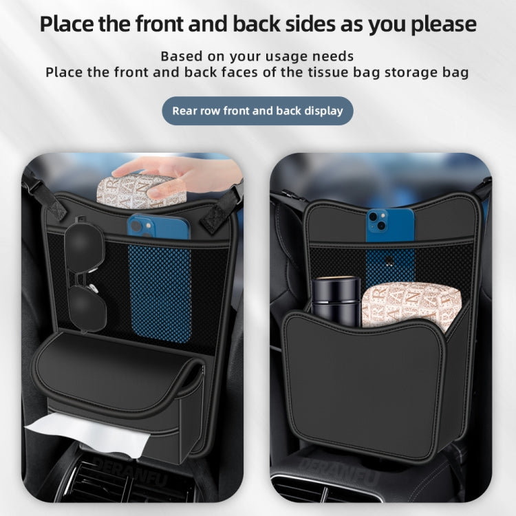 3054 Napa Texture Leather Car Center Console Storage Bag(Brown) by buy2fix