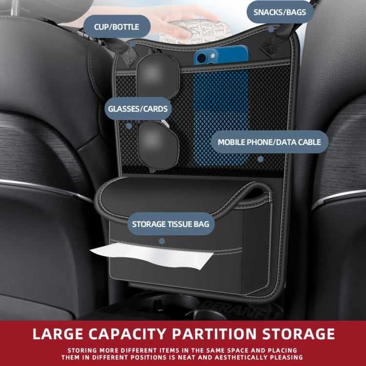 3054 Napa Texture Leather Car Center Console Storage Bag(Black) by buy2fix