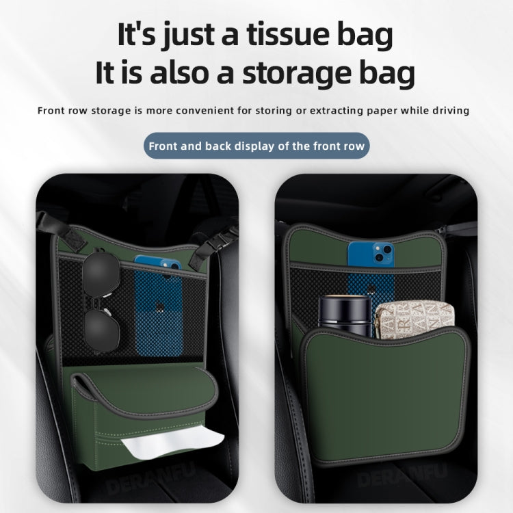 3054 Napa Texture Leather Car Center Console Storage Bag(Brown) by buy2fix