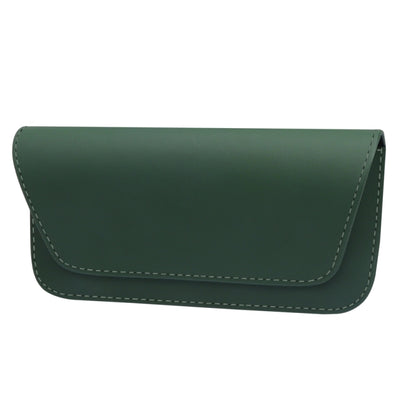 3064 Napa Texture Leather Car Glasses Storage Bag(Olive Green) by buy2fix