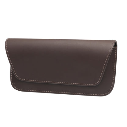 3064 Napa Texture Leather Car Glasses Storage Bag(Brown) by buy2fix