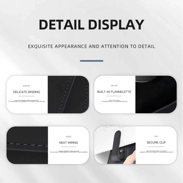 3064 Napa Texture Leather Car Glasses Storage Bag(Olive Green) by buy2fix