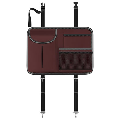 3087 Napa Texture Leather Car Seat Back Storage Bag(Red) by buy2fix