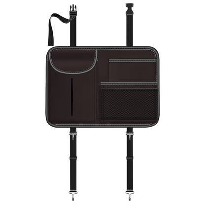 3087 Napa Texture Leather Car Seat Back Storage Bag(Brown) by buy2fix