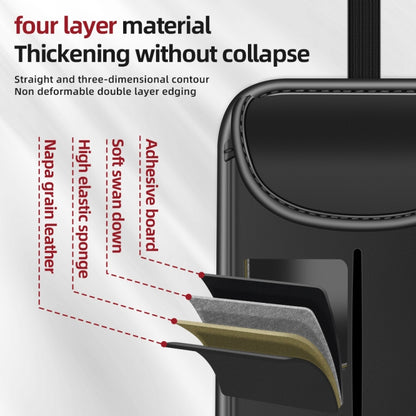 3087 Napa Texture Leather Car Seat Back Storage Bag(Grey) by buy2fix