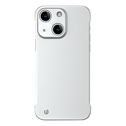 For iPhone 15 Frameless Metallic Paint Hybrid PC Phone Case(Space Silver) - iPhone 15 Cases by buy2fix | Online Shopping UK | buy2fix