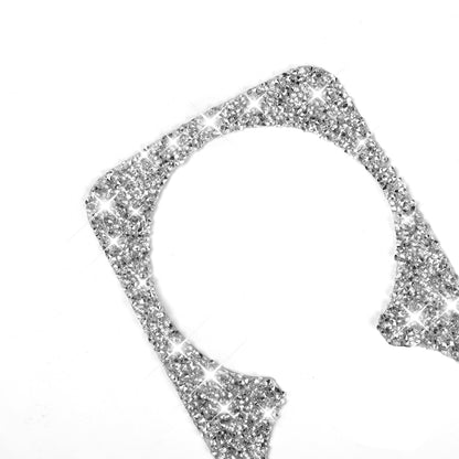 For Ford Mustang Mach E 2021 Car Rear Seat Cup Holder Frame Diamond Decorative Sticker by buy2fix