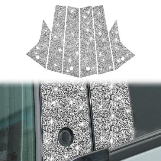 For Ford Mustang Mach E 2021 Car B-pillar Diamond Decorative Sticker by buy2fix