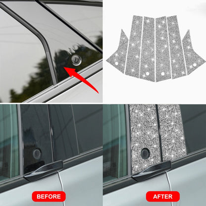 For Ford Mustang Mach E 2021 Car B-pillar Diamond Decorative Sticker by buy2fix