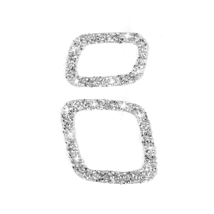 For Ford Mustang Mach E 2021 Car Door Lock Button Diamond Decorative Sticker, Left Drive by buy2fix