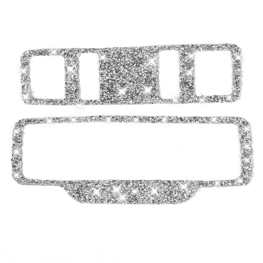 For Ford Mustang Mach E 2021 Car Reading Light Button Diamond Decorative Sticker by buy2fix